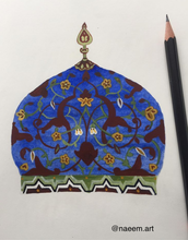 Load image into Gallery viewer, 02 -Learn to Paint a Divine Dome in Persian Miniature style.